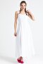 Strappy Voile Emel Long Summer Dress White Byz - 5