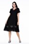 Short Sleeve Voile Moonlight Embroidery Detailed Midi Length Summer Authentic Dress Black Syh - 6