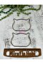 Metal Cat Model Bag Handle Silver