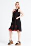 Sleeveless Voile Jülide Midi Length Summer Dress Black Syh - 5