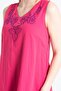 Sleeveless Voile Jülide Midi Length Summer Dress Pink Pmb - 3