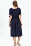 Short Sleeve Şile Fabric Asiye Midi Length Summer Dress Purple Purple - 3
