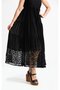 Askılı Şile Bezi Didem Long Summer Dress Black Syh - 4