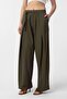 Belted Pleated Women's Trousers