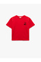 Cotton Short Sleeve Crew Neck Mustafa Kemal Atatürk Embroidered T-Shirt