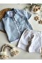 Boy's Denim Suit with Shorts - 4