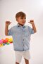 Boy's Denim Suit with Shorts - 2