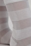 Glitter and Modal Mixed Striped Seamless White Glitter Women's Socks - 3