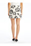 LCW Slim Fit Patterned Linen Blend Women's Skirt - 4