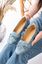 Women's Ballet Flats Comfortable Orthopedic Sole Leather Mother Shoes - 4