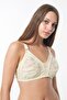 Women's Wire-Free, Unsupported Combed Cotton, Tulle, Lace, Strengthening Bra