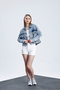 Pocket Denim Jacket with Embroidered Stone Accessories - 5