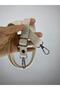 Adjustable Faux Leather Bag Strap with Silver Color Apparatus Length 140cm - Width 2 cm - (Cream Color) - 2
