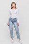 Ecru Blouse with Sides Ruched 3027 - 3