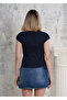 Women's Short T-shirt with Bat Sleeves in Camisole Fabric - 5