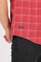 Short Sleeve Slim Fit Plaid Shirt - 6