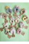 Girl's Plush Teddy Bear Detailed Pompom Hair Clip Accessory - 4