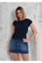 Women's Short T-shirt with Bat Sleeves in Camisole Fabric - 4