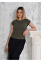 Women's Short T-shirt with Bat Sleeves in Camisole Fabric - 5
