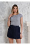 Women's Short T-shirt with Bat Sleeves in Camisole Fabric - 2