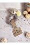 Girl's Plush Teddy Bear Detailed Pompom Hair Clip Accessory