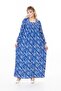 Women's Long Sleeve Plus Size Summer Woven Dress - 6