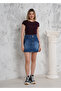 Women's Short T-shirt with Bat Sleeves in Camisole Fabric