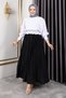 Women's 100% Viscose Pleated Dress with Elastic Waist and Wrinkle Detail - 7
