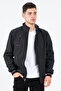 Black Lined Water and Windproof Seasonal Coat for Men - 2