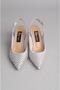 Select 088 stone heel women's shoe (heel 7 cm) silver - 3