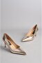 Seç 1507 Snake Print Stiletto (Heel Height: 7 cm) Gold - 4