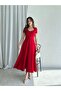 Raziana Midi Dress 3674 - Red - 2