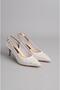Select 088 stone heel women's shoe (heel 7 cm) white
