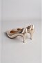 Seç 1507 Snake Print Stiletto (Heel Height: 7 cm) Gold - 6