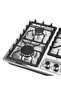 5-in-1 Built In Gas Hob Five Burner Separate Ignition| Metal Knob Auto Ignition System GGC31043 - 5