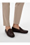 Brown 100% Leather Loafer Shoes 50308466-Vr029 - 7