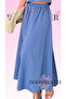 Women's Buttoned Long Skirt 100% Linen - Bohemian Skirt