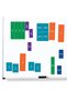 Magnetic set with fractions - Squares - 3