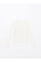 Lcw Crew Neck Printed Girl's Crop T-Shirt - 4