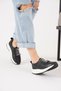 Women's Sports Shoes - Xavri Laser Staple, Back Motion Bench and Black Skin - 2