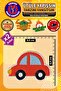Iron-On Transfer Coat of Arms Patch, Orange Car (2 Pcs) Iron-On Transfer Embroidery Woven Applique Patch