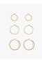 Set of 3 Steel Twist Hoop Earrings