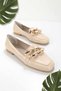 Beige Women's Loafer Shoes K01641166311 - 2