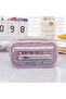 Large Capacity Simple Design Pencil Case Pen Holder School Cosmetic Organizer - 3