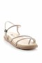 Beige Lame Women's Sandals K05197110109 - 3