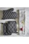 RINNIG Pot Holder – 21x21 cm Grey, Heat-Resistant Cotton, Quilted Padding, Non-Slip - 5