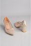 Choose 729 stoned tulle detailed stiletto gold - 6