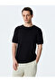 Crew Neck Regular Fit Viscose Blended Short Sleeve Knitwear T-Shirt - 2