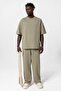 Basic Oversize Tracksuit Khaki