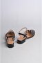 Select 024 genuine leather women's shoe (heel height: 3cm) black patent leather - 4